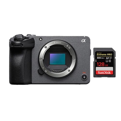 Digitale Filmkamera Sony FX30 + SanDisk 128 GB Extreme Pro SDXC UHS-II U3 300 MB/s