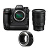 Nikon Z9-Gehäuse + Nikon Z 24–70 mm f/2,8 S NIKKOR + Nikon FTZ II-Bajonettadapter