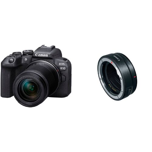 Canon EOS R10 + 18–150 mm F3,5–6,3 IS STM + EF-EOS-R-Adapter