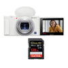 Sony ZV-1 Kamera, weiß + SanDisk 128 GB Extreme Pro SDXC UHS-I U3 V30 170 MB