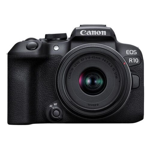 Canon EOS R10 24,2 Megapixel + RF-S-Objektiv 18–45 mm f/4,5–6,3 IS STM