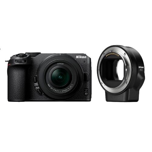 Nikon Z30 20,9 Megapixel Kit mit Z 16–50 mm f/3,5–6,3 + FTZ-Bajonettadapter