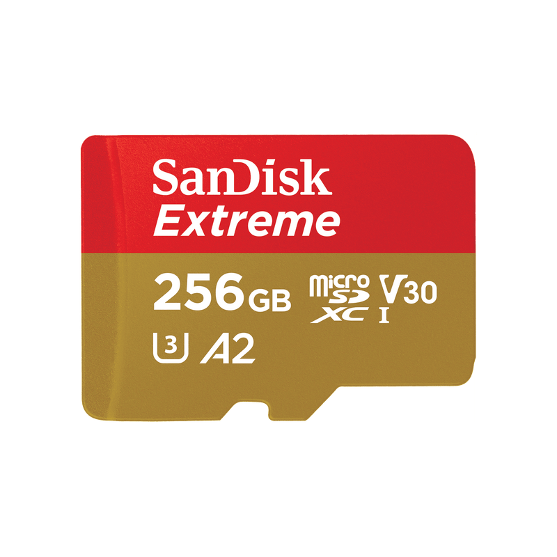 SanDisk Extreme microSD UHS-I-Karte – 256 GB