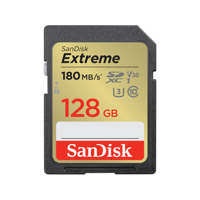 SanDisk Extreme SDXC UHS-I – 128 GB