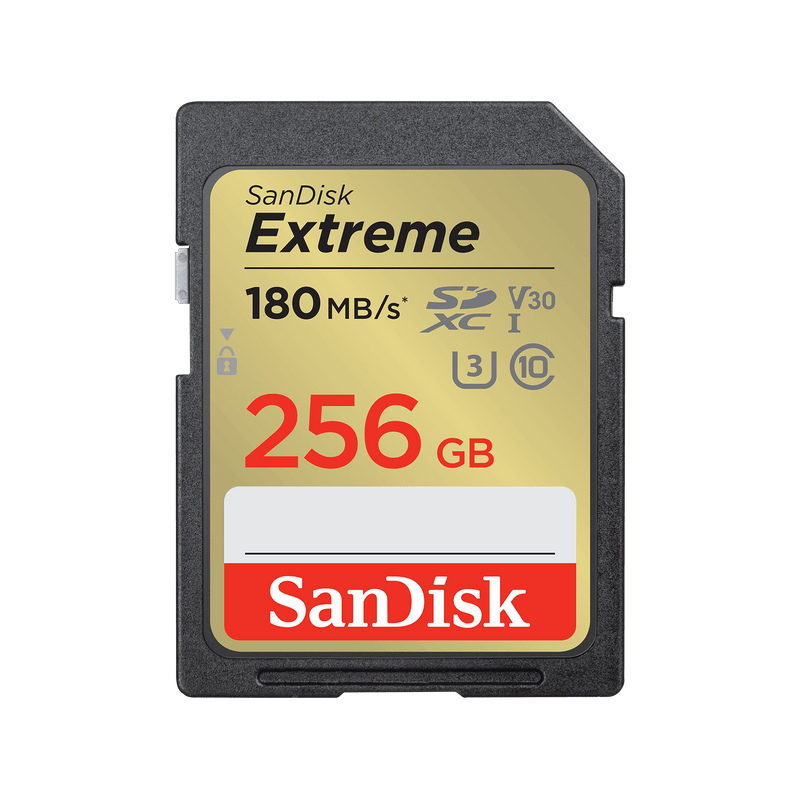 SanDisk Extreme SDXC UHS-I – 256 GB