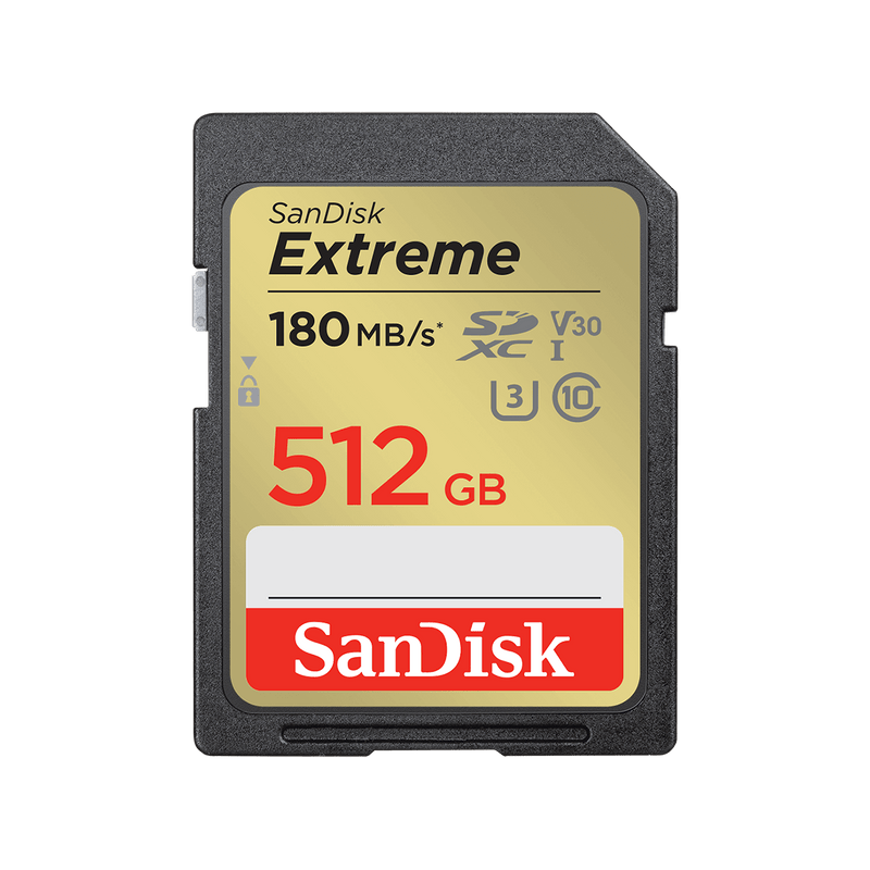 SanDisk Extreme SDXC UHS-I – 512 GB