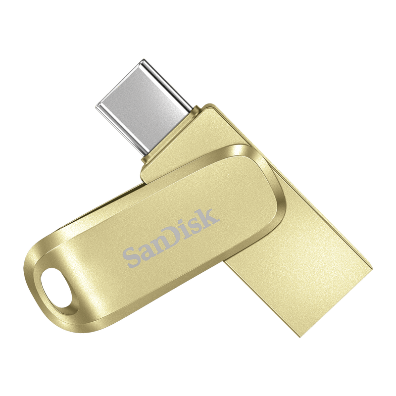 SanDisk Ultra Dual Drive Luxe USB-Typ-C-Stick – 512 GB, Gold