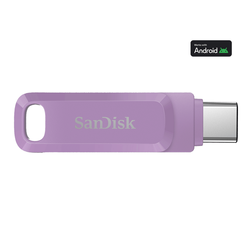 SanDisk Ultra Dual Drive Go USB-Typ-C-Stick – 256 GB, Farbe: Lavendel