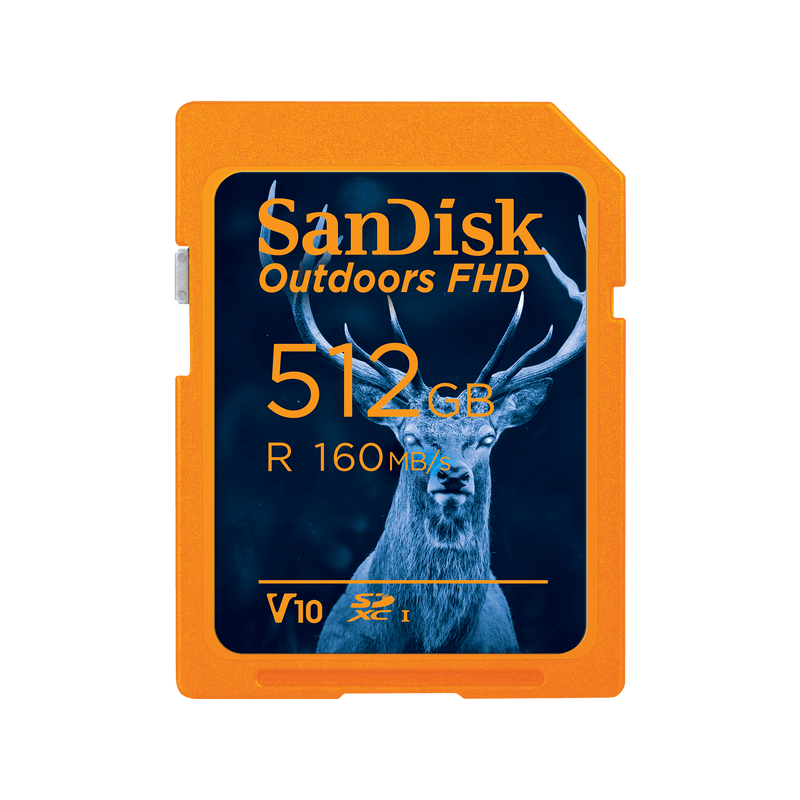 SanDisk Outdoors FHD SDXC UHS-I-Karte – 512 GB Einzelpackung