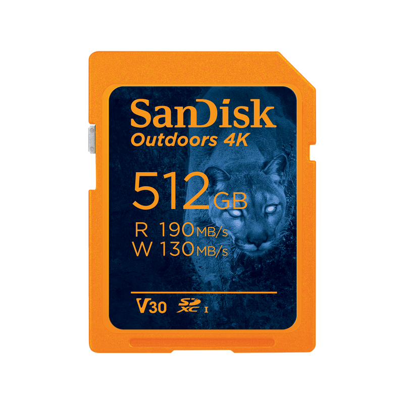 SanDisk Outdoors 4K SDXC UHS-I-Karte – 512 GB Einzelpackung