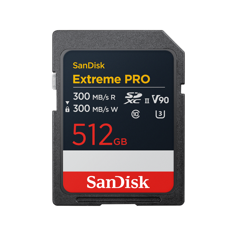 SanDisk Extreme PRO SD UHS-II V90-Karte – 512 GB