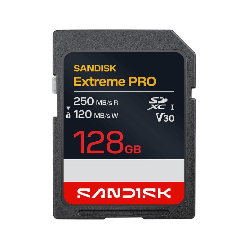 SANDISK Extreme PRO SD UHS-I-Karte – 128 GB