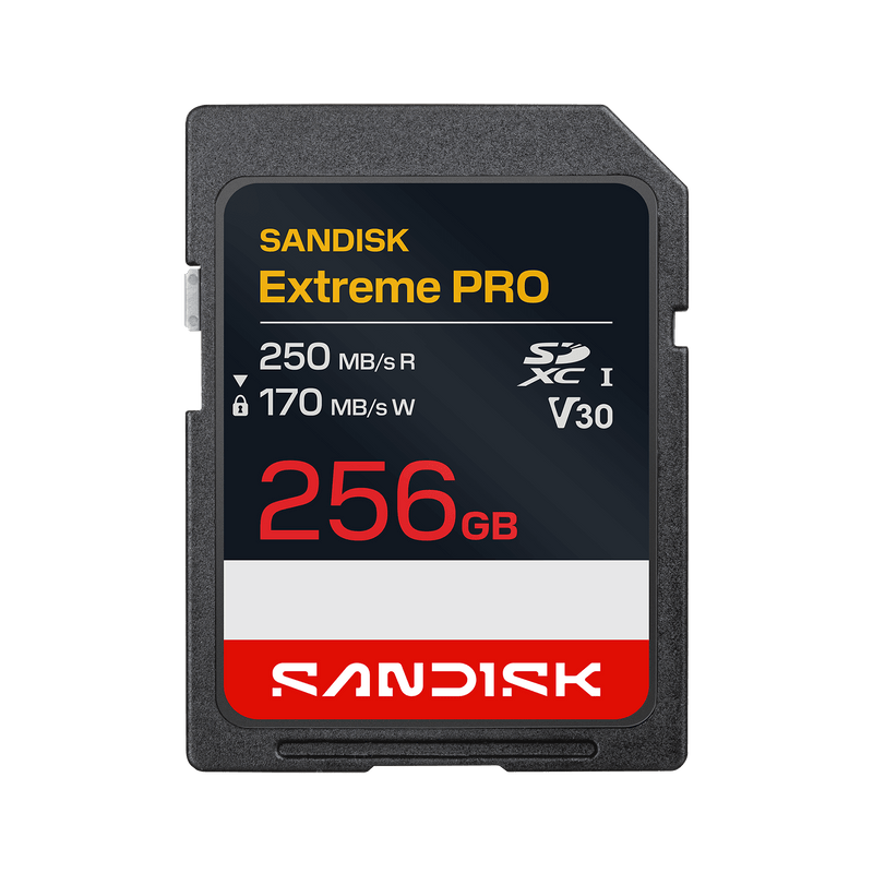 SANDISK Extreme PRO SD UHS-I-Karte – 256 GB