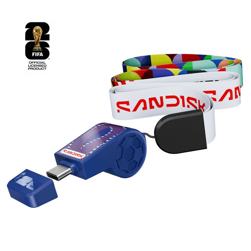 SANDISK USB-C-Stick: FIFA-Weltmeisterschaft 2026 USA-Edition – 128 GB, blau