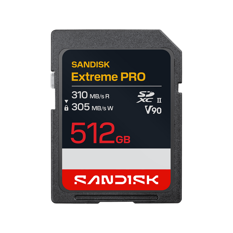 SANDISK Extreme PRO SD UHS-II V90-Karte – 512 GB
