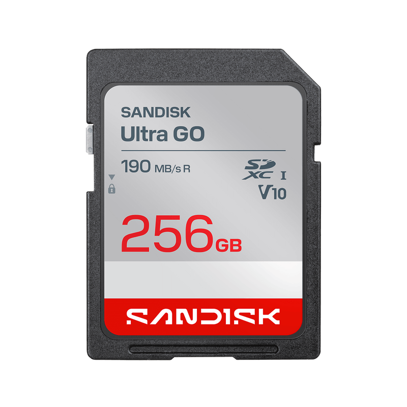 SANDISK Ultra GO SDHC UHS-I-Karte und SDXC UHS-I-Karte – 256 GB