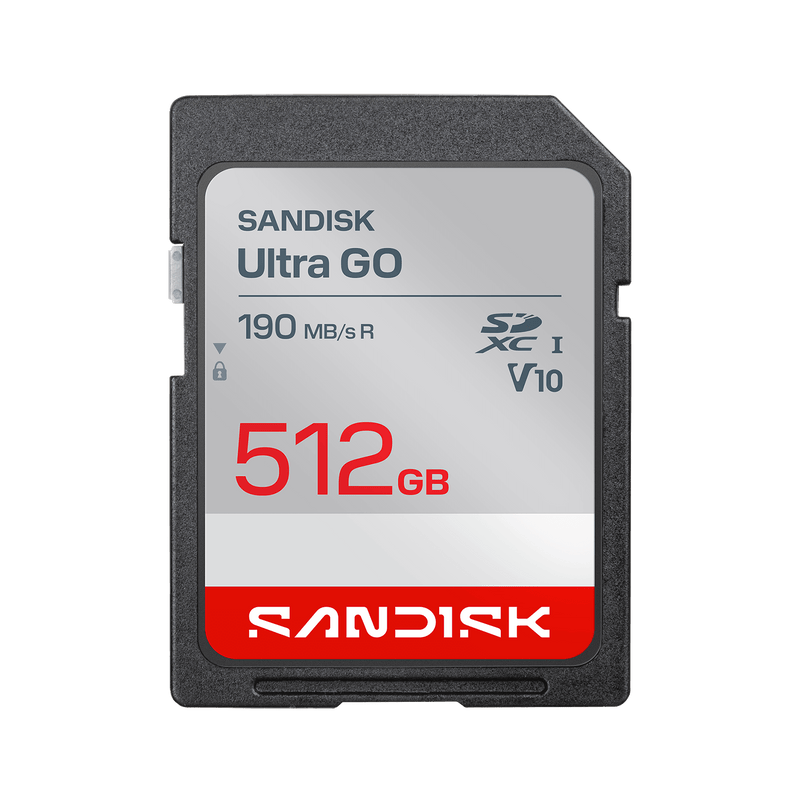 SANDISK Ultra GO SDHC UHS-I-Karte und SDXC UHS-I-Karte – 512 GB