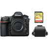 NIKON D850 Spiegelreflexkamera, 45,7 Megapixel, Gehäuse + 64 GB SD-Karte + Tasche