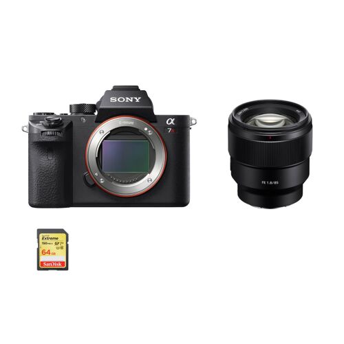Sony Alpha 7R II (A7R II) 42,4 Megapixel + SEL 85 mm F1,8 + 64-GB-SD-Karte
