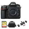 NIKON D850 Spiegelreflexkamera, 45,7 Megapixel, Gehäuse + 64-GB-SD-Karte + Tasche + Speicherkartenleser