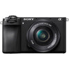 SONY A6400 Systemkamera mit 24,2 Megapixel + Objektiv SONY SEL 16–50 mm F3,5–5,6 OSS + Objektiv SONY SEL 55–210 mm F4,5–6,3 OSS + 64-GB-SD-Karte + Akku NP-FW50