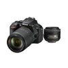 NIKON D5600 Set mit AF-S 18–140 mm F3,5–5,6G ED VR DX + AF-S 35 mm F1,8G DX