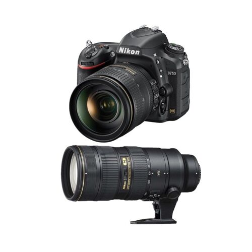 NIKON D750-Set mit AF-S 24–120 mm f/4G ED VR + AF-S 70–200 mm f/2,8G ED VR II
