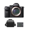 SONY A7R III Hybridkamera mit 42,4 Megapixel, Gehäuse + Tasche + NP-FZ100-Akku