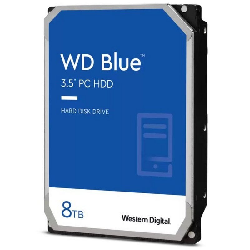WD Blau 3,5 Zoll, 8 TB, 5640 U/min, 256 MB, CMR, SATA 3