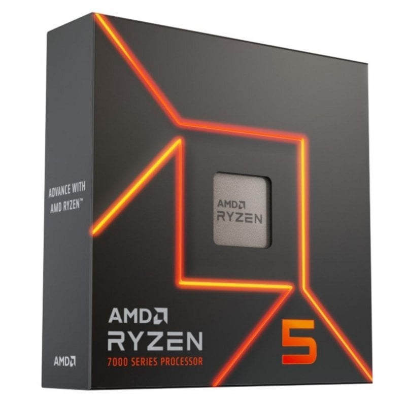 AMD Ryzen 5 7600X Prozessor, 6 Kerne, 4,7 GHz Basistakt, 5,3 GHz Turbo, integrierte Radeon-Grafikkarte, Übertaktung