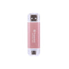 Transcend ESD310 512 GB SSD-USB-Festplatte, 10 Gbit/s, rosa, mit Schutzhülle