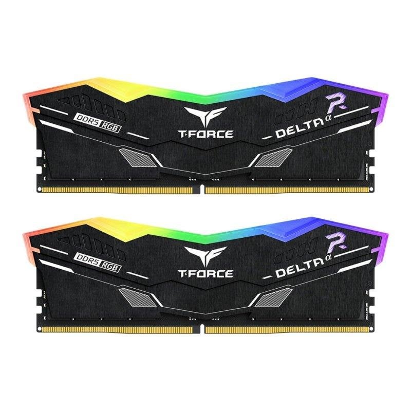Arbeitsspeicher RAM Team Group T-Force Deltaα RGB 32 GB 2x16 GB DDR5 6000 MHz CL30 AMD EXPO Schwarz