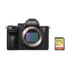 SONY Alpha 7 III Spiegelreflexkamera, 24 Megapixel, nur Gehäuse + 64 GB SD-Karte