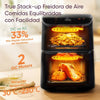Cosori Turbo Tower Ceramic Heißluftfritteuse 10,8 l, 2630 W, Doppelkorb, Touchscreen