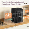Cosori Turbo Tower Ceramic Heißluftfritteuse 10,8 l, 2630 W, Doppelkorb, Touchscreen