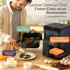 Cosori Turbo Tower Ceramic Heißluftfritteuse 10,8 l, 2630 W, Doppelkorb, Touchscreen