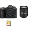 NIKON D500 Spiegelreflexkamera mit 20,9 Megapixel + Objektiv AF-S 18–300 mm F3,5–6,3G ED VR + 64-GB-SD-Karte