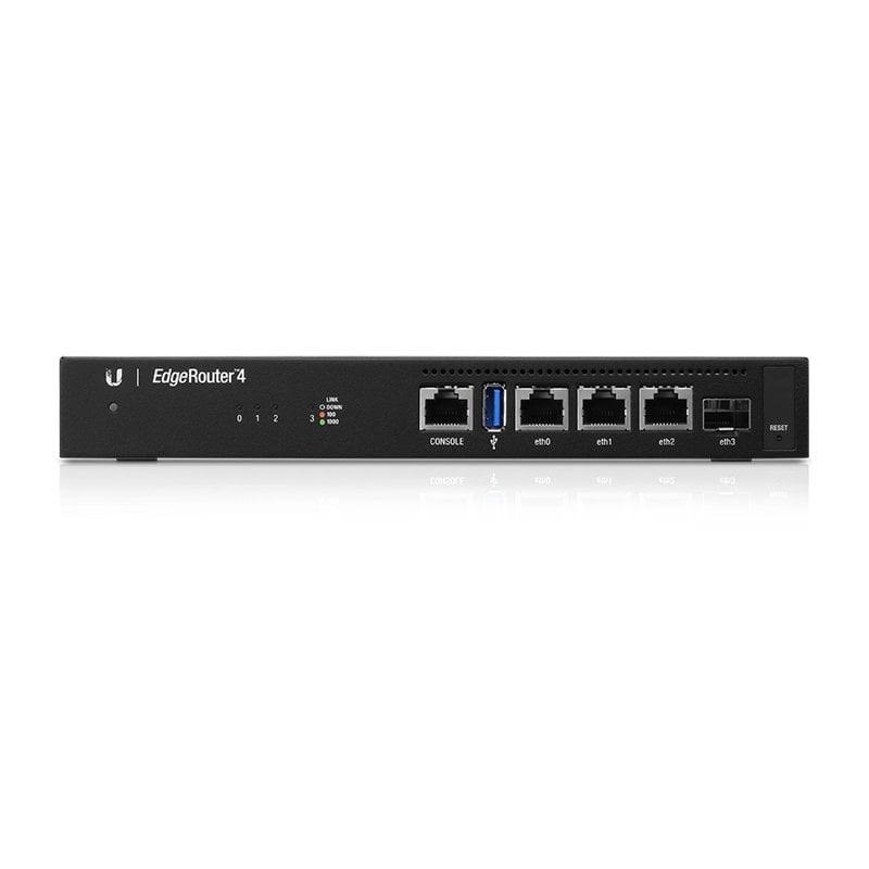 Ubiquiti EdgeRouter 4 Router mit 4 Gigabit-Ports + 1 SFP-Port