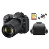 NIKON D7500 Spiegelreflexkamera, 20,9 Megapixel, Kit mit AF-S 18–140 mm F3,5–5,6G ED VR DX + 64 GB SD-Karte + Tasche + Speicherkartenleser