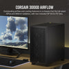 Corsair 3000D AIRFLOW aus gehärtetem Glas, USB 3.0, Schwarz