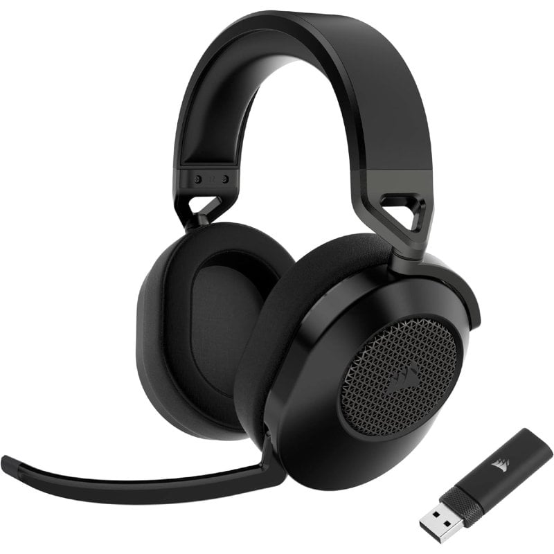Corsair HS65 Wireless V2 – kabelloser 7.1-Gaming-Kopfhörer, schwarz