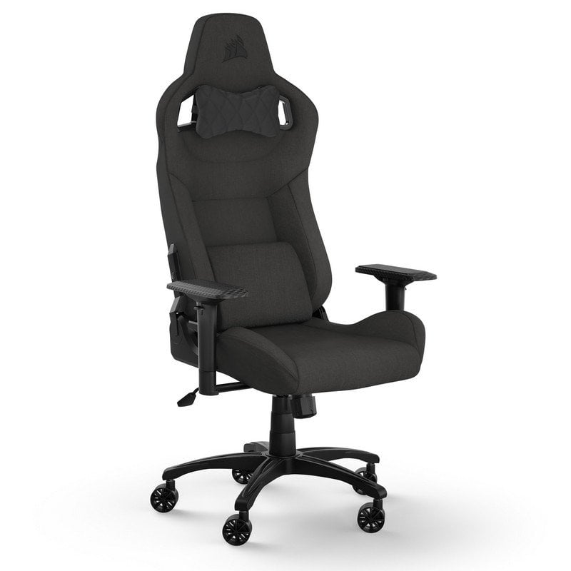 Corsair T3 Rush v2 Gaming-Stuhl in Anthrazit mit anthrazitfarbenen Polstern
