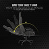 Corsair T3 Rush v2 Gaming-Stuhl in Anthrazit mit anthrazitfarbenen Polstern