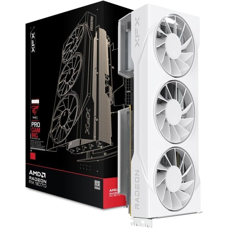 Grafikkarte XFX Radeon RX 9070 GRE 12 GB GDDR6 Weiß Tri-Force