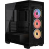 Corsair 3500X LX-R RGB-Gehäuse mit gehärtetem Glas, 3 vorinstallierte RGB-Lüfter, Unterstützung für 360-mm-Kühler