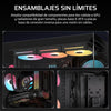 Corsair 3500X LX-R RGB-Gehäuse mit gehärtetem Glas, 3 vorinstallierte RGB-Lüfter, Unterstützung für 360-mm-Kühler