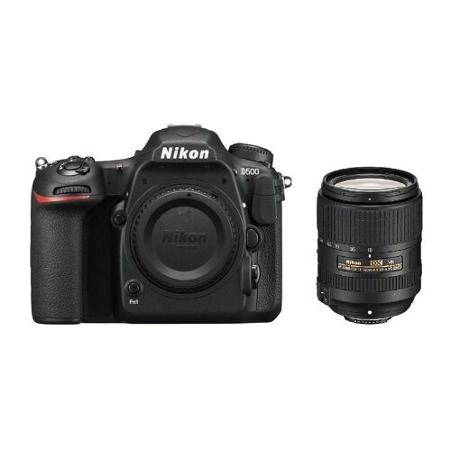 NIKON D500 Spiegelreflexkamera mit 20,9 Megapixeln + Objektiv AF-S 18–300 mm F3,5–6,3G ED VR