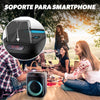 Cube Blaster 40 W Bluetooth 5.0 Party-Lautsprecher mit RGB-LED-Karaoke, USB, SD-Karte und Mikrofon, Schwarz