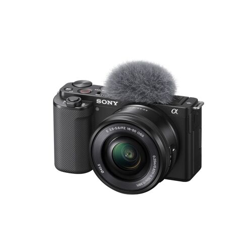 Fnac-Vlogging-Hybrid-Set: Sony ZV-E10 + E PZ 16–50 mm f/3,5–5,6 OSS + zweiter Akku + Ladegerät