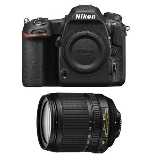 NIKON D500 Spiegelreflexkamera mit 20,9 Megapixel + Objektiv AF-S 18–105 mm F3,5–5,6G ED VR